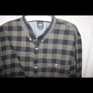 Vans button down flannel